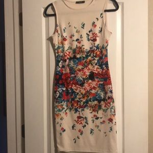 Ivory floral dress